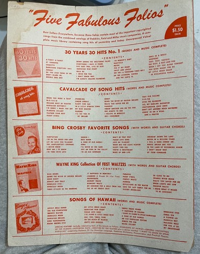 1953, I Need You Now, Jimmie Crane, Eddie Fisher, Vintage, Sheet Music - Picture 20 of 24