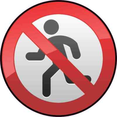 4 x 4 No Running Sticker Vinyl Swimming Pool Safety Sign Caution Decal Stickers
