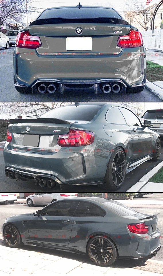 PARA BMW F22 M235i Fibra de Carbono 14-21 Estilo PSM Duckbill Highkick Alerón de Maletero Foto 3 de 3
