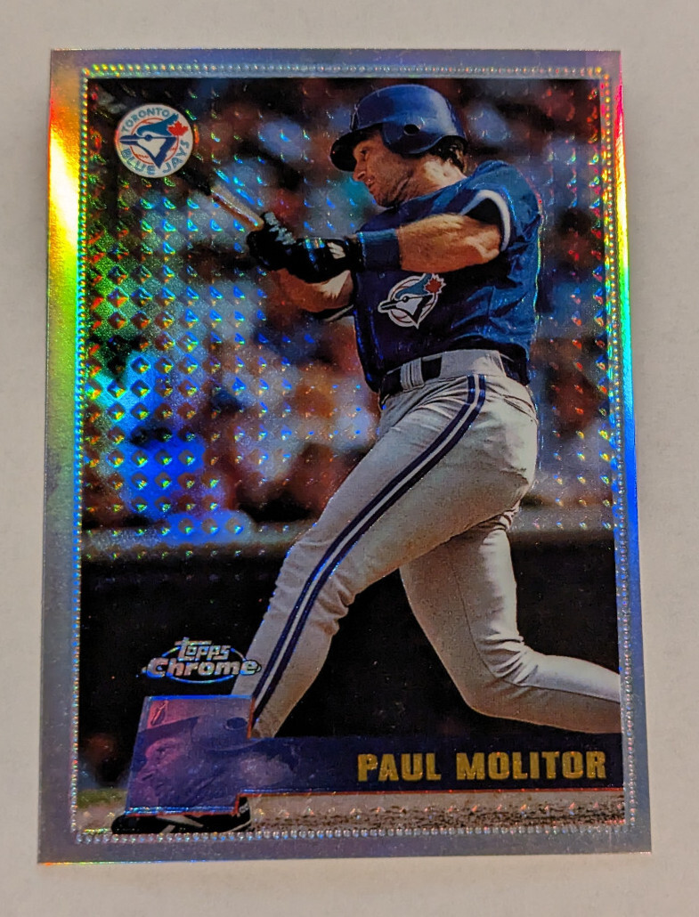Paul Molitor 1996 Topps Chrome REFRACTOR #14 - Blue Jays -  Mint