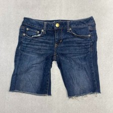 American Eagle Stretch Cut Off Denim Shorts Women's Size 4