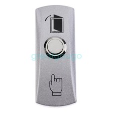 Rectangular Alloy Mini Door Release Button Exit Push Switch for Access Control