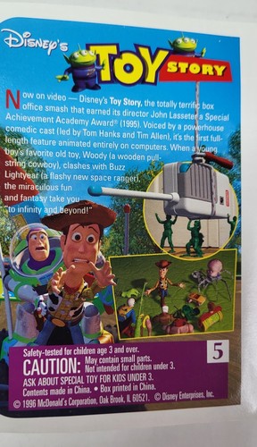 Variety of Disney McDonalds Figurines Masterpiece Collection 1996 Mini VHS case - Picture 30 of 35