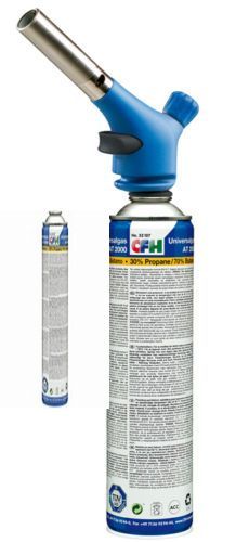 CFH Profi Handlötgerät Hartlötgerät TS 1800 m. Piezo inkl. 2 x Gas 330g 52132 - Bild 1 von 2