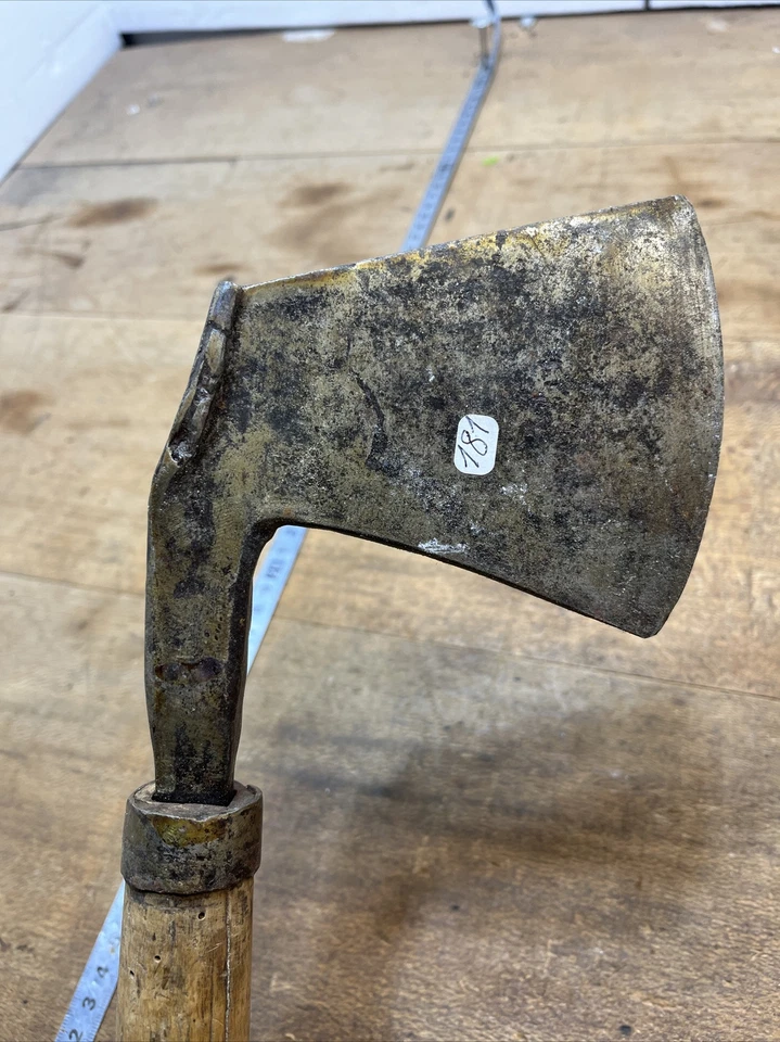 HACHE Bûcheron charpentier  OLD TOOL outil ancien /Hachette 19 -ème N° 181 - Photo 2/4