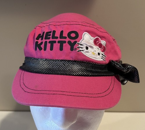 SANRIO Hello Kitty Pink Hat With Bow Y2k - Picture 1 of 7