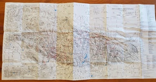 Recreation Map San Gabriel Mountains Angeles National Forest CA 2005 - Picture 3 of 4