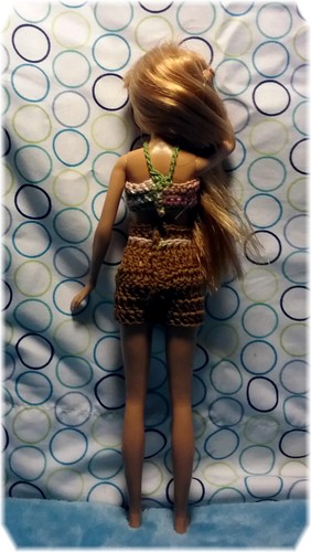 Handmade Crochet Doll shorts set that Fit 9" Stacie/Skipper / NO DOLL OR SHOES - Picture 12 of 15