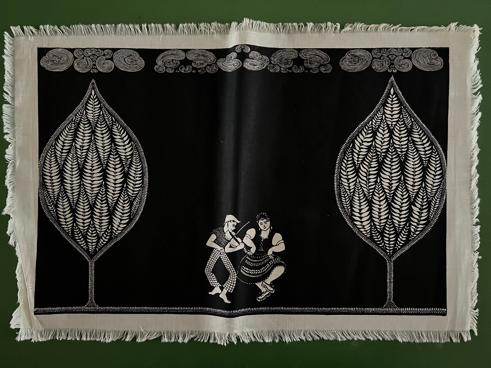 Vintage Folly Cove Designer Fiddle Dee Dee Placemat by Aino Clarke 1951