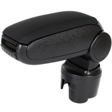 ARMLEHNE + MONTAGESET SCHWARZES KUNSTLEDER FÜR SEAT IBIZA IV