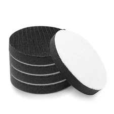 3 Inch (75mm) Hook and Loop Soft Foam Buffering Pad for 3" Sanding Pad, 5 Pack