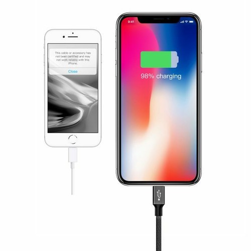 Baseus 2A USB TO iPhone 8 Pin Linen Finish Weaving Charge Data Cable, 5M 16 FT - Picture 3 of 10