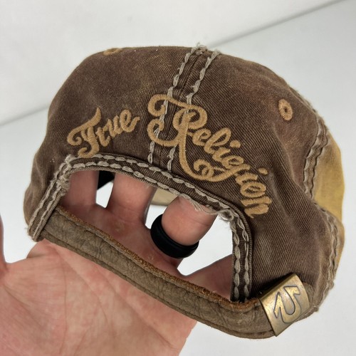 Vtg True Religion Brand Distressed StrapBack Hat RARE Vintage Cap - Picture 3 of 7