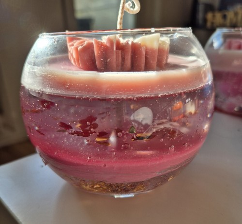 Hübsche KERZE Im GLAS - Bild 2 von 2