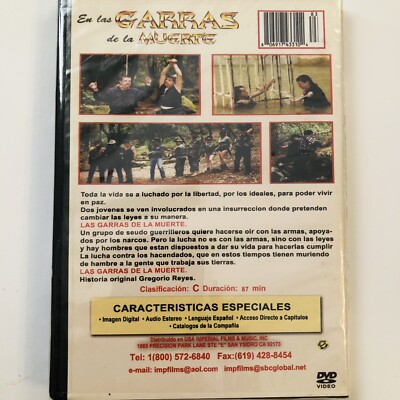 DVD EN LAS GARRAS DE LA MUERTE VALENTIN TRUJILLO MICHAEL