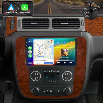 For GMC Yukon Chevy Tahoe Suburban 2007-2013 Android 12 Carplay Car Stereo Radio