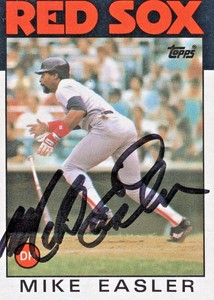 Mike-Easler-Autograph-1986-Topps-477-Red-Sox-Signed-DH