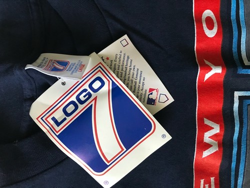 RARA maglia grafica logo 7 New York Yankees originale vintage 1997 nuova con etichetta - Foto 2 di 7