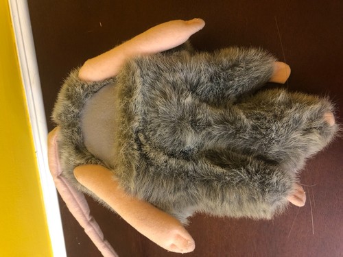 Vintage Folkmanis Folktails 11" Plush Mouse/Rat Realistic Hand Puppet With Tail - Picture 6 of 8