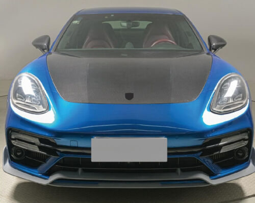 DRY Carbon Fiber Front Bonnet Engine Hood Lid 17-23 For Porsche Panamera 971 - Picture 2 of 10
