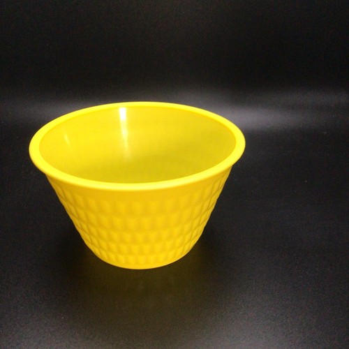Vintage Nu-Maid Rite Butter Margarine Cup Plastic Bowl, 1 ORANGE 2 Yellow - 第 4/10 張圖片