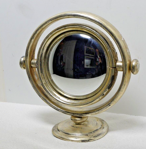 Vintage Silver Gilt / Wood Mirror / Convex Glass / Venice/1980 - Picture 3 of 7