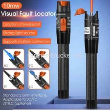 10MW Visual Fault Locator Fiber Optic Cable Tester 10MW Range Red Light Pen VFL