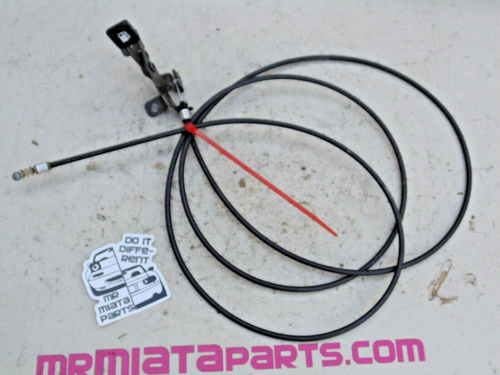 OEM 90-91 Mazda Miata NA Interior Console Release Fuel Lever Cable Anti Theft ✅ - Picture 2 of 7