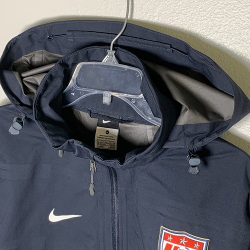 Nike USA Soccer Team Jacket Men's Medium M Gore-Tex Waterproof Hooded Full Zip - Picture 7 of 14