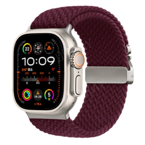 Braided Nylon Strap Wrist Band For Apple Watch Series 10 9 8 7 6 SE Ultra 2 49mm - Picture 8 of 40