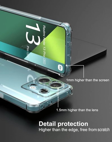 Case For Xiaomi Poco X6 Pro 13T Redmi Note 13 12 Pro ShockProof Clear Soft Cover - Picture 3 of 7