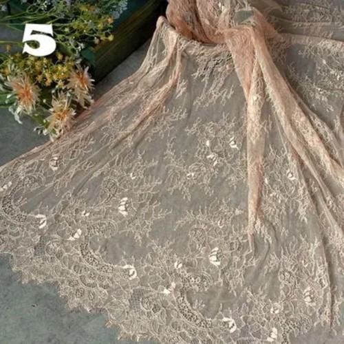 Lencería Nupcial Tela Chantilly Encaje Pestañas Encaje Tela Suave Chantilly - Imagen 13 de 61