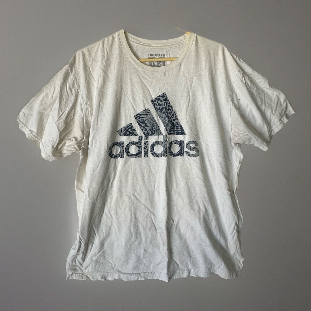Adidas White Graphic Logo Tee Tshirt Go-To XL | eBay