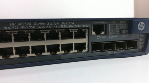 HP A5120 Series Switch JG237A 5120-48G-PoE+ EI Layer 3 Switch w/ 2 Intf Slt - Picture 2 of 9