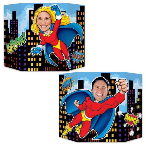 SUPERHERO COMIC BOOK THEME DECORATIONS - PARTYWARE COMPLETE SELECTION - Picture 5 of 7