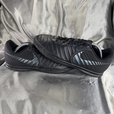 Nike Tiempo Legend X VII Soccer Shoes Youth 5.5Y Academy IC Black AH7260-001