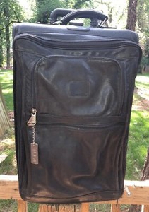 tumi luggage carry leather wheeled suitcase limited bag edition case