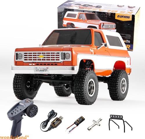 FMS 1/24 RC Crawler Officially Licensed K5 Blazer RC FCX24 Remote Control Orang - 第 1/9 張圖片
