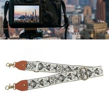 Embroidered Camera Strap Thickened Bohemian Style Floral Pattern Camera Neck