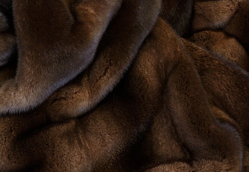 1570 Light-brown Mink Fur Throw Genuine Pelt Cover Real Mink Bed Throw Mink Furs - Picture 7 of 11