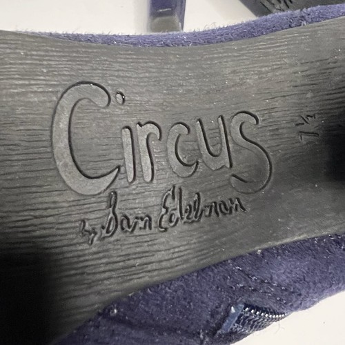 Circus by Sam Edelman Janet Damenstiefel mit Absatz Reißverschluss blau Wildlederimitat 7,5 - Bild 8 von 10