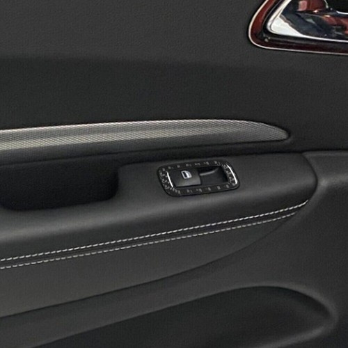 Carbon Fiber Rear Window Lift Switch Button Panel Cover For Dodge Durango 14-20 - Bild 2 von 9
