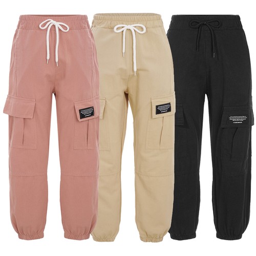 Child Boys Girls Pants Jazz Trousers Sports Streetwear Solid Color Bottoms Jean - Picture 2 of 51