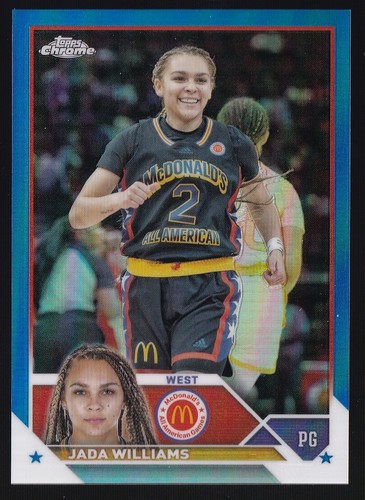 2023 Topps Chrome McDonalds #46 Jada Williams Blue Refractor /99 - Bild 1 von 2