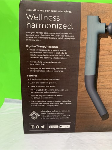 Lyric Rhythm Therapy™ Handheld Precision Massager in Blueprint) Open Box - Picture 3 of 12