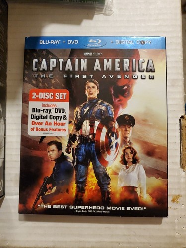Captain America: The First Avenger Blu-ray /DVD / Digital Code 2011, 2-Disc Set - Foto 1 di 9