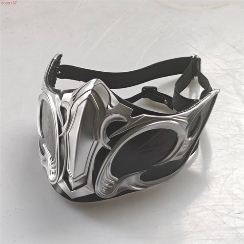 Joycos Elder Sub-Zero Noob Saibot Bi-Han Half Face Mask Cosplay Props Wearable - Picture 7 of 12