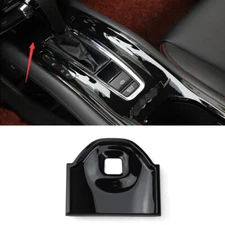 For Honda HR-V Vezel 2016-2022 Bright Black Center USB Socket Control Strip Trim