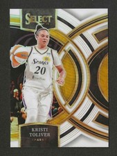2024 WNBA PANINI SELECT * PREMIER WHITE PRIZM * KRISTI TOLIVER * #d 19/99 SPARKS