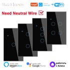 Smart Switch Need Neutral Wire 1/2/3/4 Gang Light Switch Smart Life APP Control